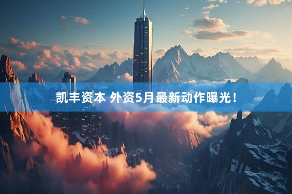 凯丰资本 外资5月最新动作曝光！
